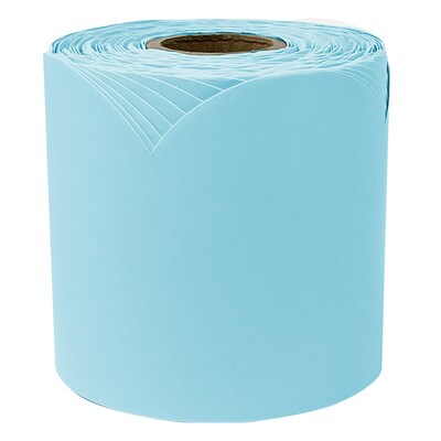 Carson Dellosa Education Rolled Scalloped Bulletin Board Border, 3" x 65', Sky Blue, 3/Bundle (CD-108533-3)