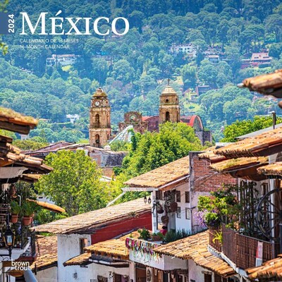 2024 BrownTrout Mexico 12 x 24 Monthly Wall Calendar (9781975463915)