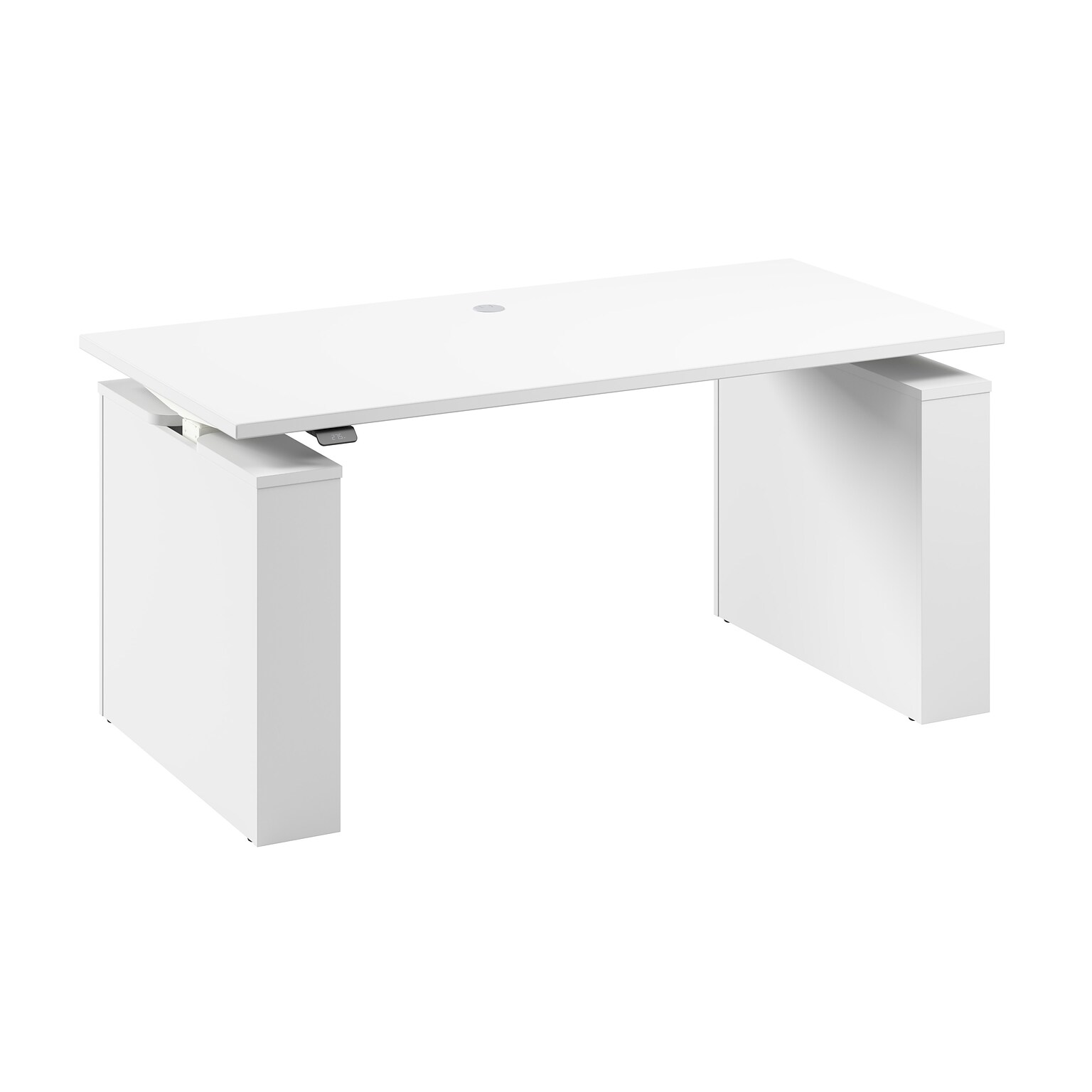 Bush Business Furniture Stratus 60W Electric Rectangular Adjustable Standing Desk, White (SUT001WH)