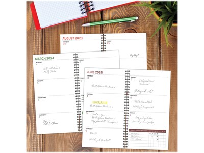 2023-2024 Willow Creek Houseplants 3.5" x 6.5" Academic Weekly & Monthly Planner, Paperboard Cover, Multicolor (38260)