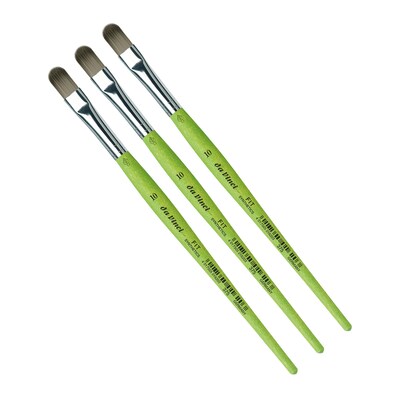 da Vinci FIT Synthetics Acrylic & Tempera Student Filbert Brush, 3 /Pack (DVXVA37510-3)