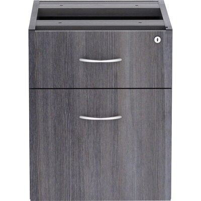 Lorell Essentials Series Box/File Hanging File Cabinet, Weathered Charcoal (LLR69562)