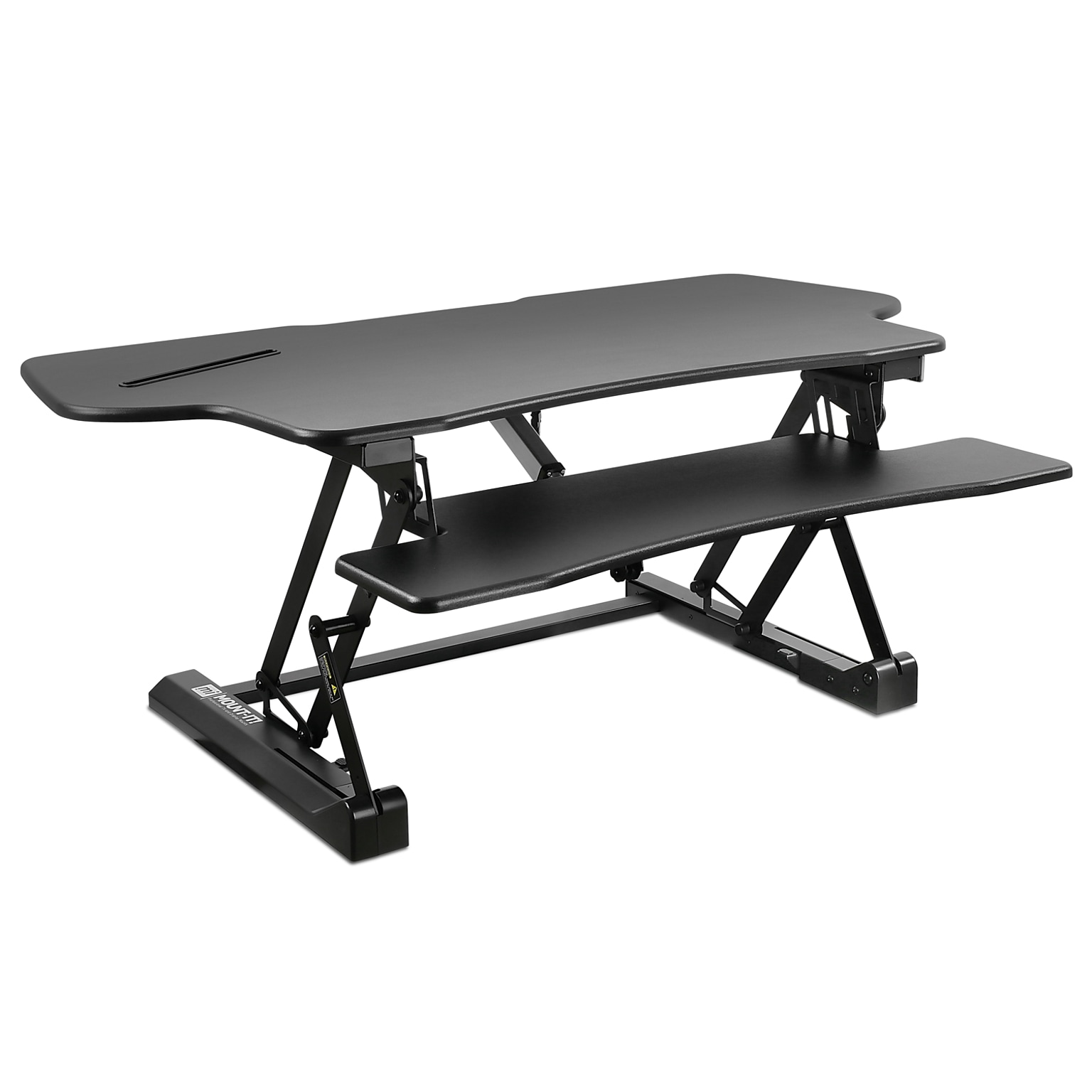 Mount-It! 49W Electric Adjustable Standing Desk Converter with USB Charging Port, Black (MI-7962)
