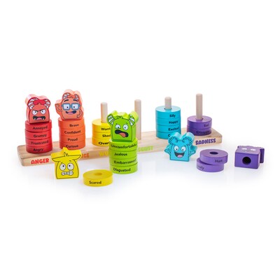 Open the Joy Emotions Stacking Rings, Assorted Colors (OTJEMORING)