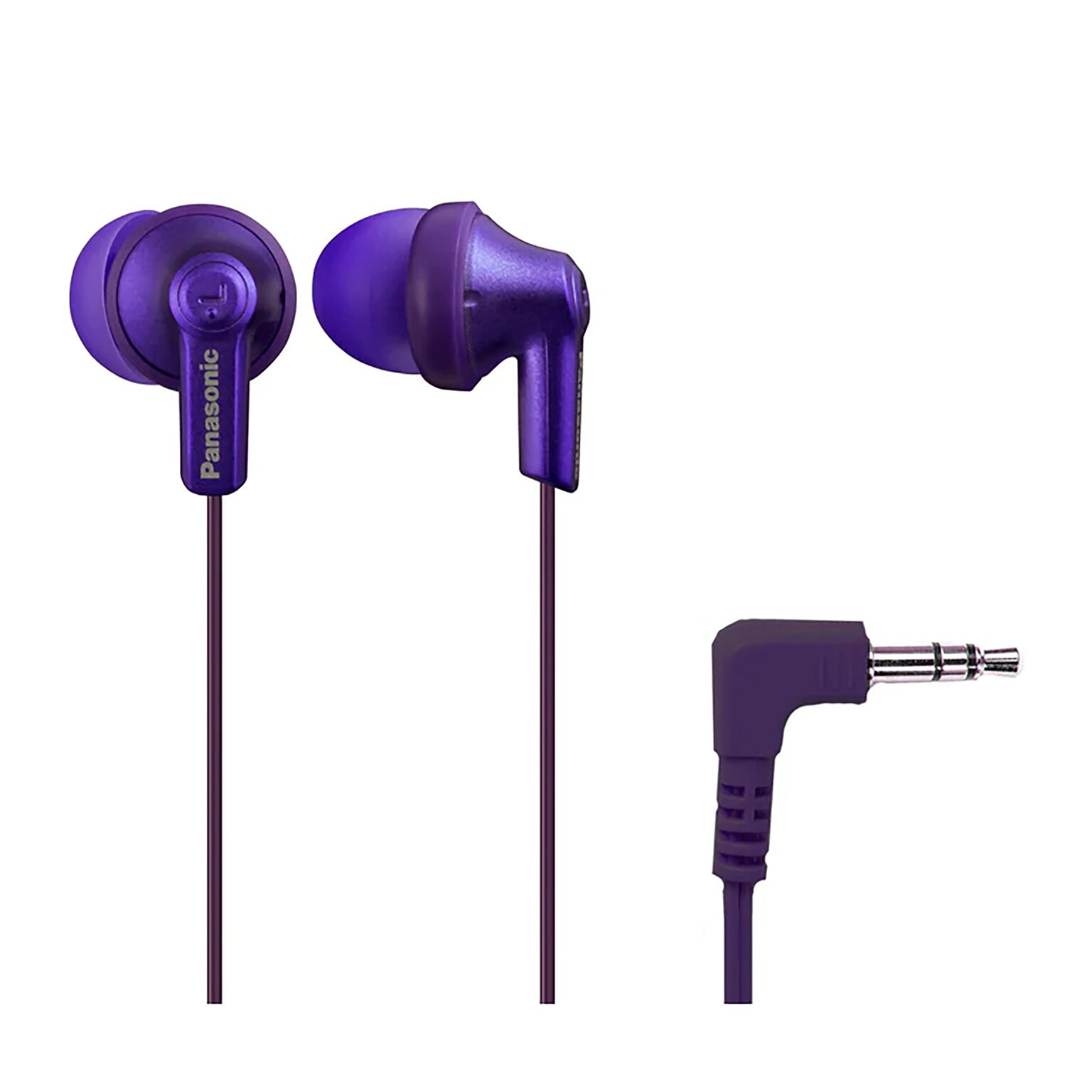 Panasonic ErgoFit Earbuds, Metallic Purple (RP-HJE120-VA)