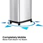 iTouchless Stainless Steel Trash Can with Dual Push Lid, 18-Gallon, Brushed (IT18DPS)