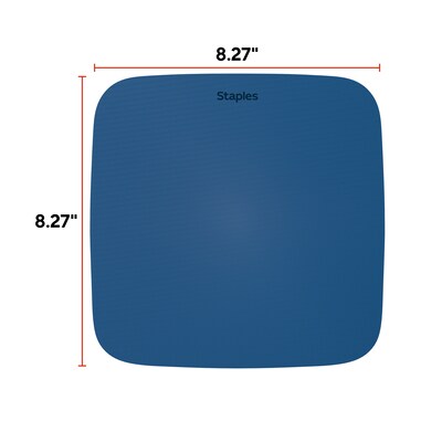 Staples TECH Non-Skid Mouse Pad, Blue (ST63289)