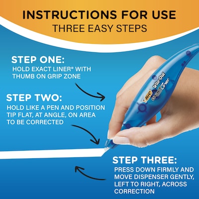 Bic Wite-Out Brand Exact Liner Correction Tape Pen