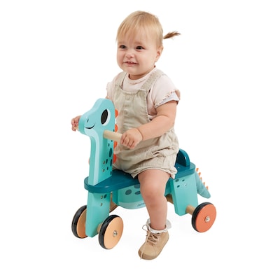 Janod Dinos Portasaurus Ride-on Dinosaur, Multicolored (JND05828)