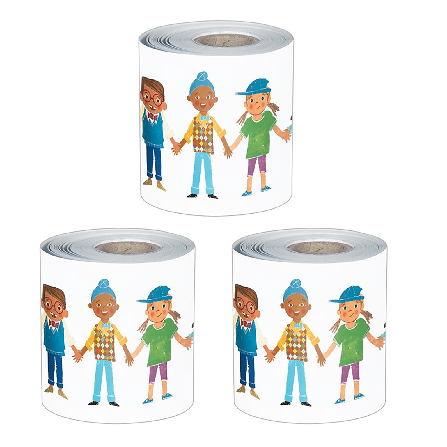 Carson Dellosa Education All Are Neighbors Rolled, 3 x 65, 3/Bundle (CD-108516-3)