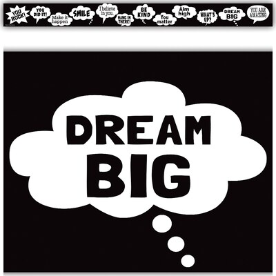 Teacher Created Resources Speech Bubble Straight Border Trim, 3" x 2.92', Multicolor, 6 Packs/Bundle (TCR6849-6)