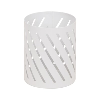 Mind Reader Metal Pen Holder, White (SLCUP-WHT)