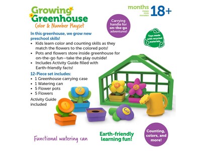 Learning Resources Growing Greenhouse Color and Number Playset (LER3605)