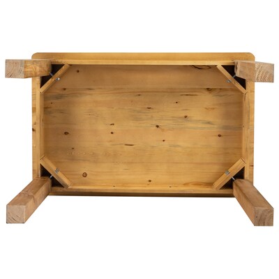 Flash Furniture HERCULES 46" Farm Dining Table, Light Natural (XAF46X30LN)