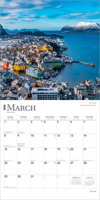 2026 BrownTrout Norway 12" x 12" Monthly Wall Calendar (9798330704934)