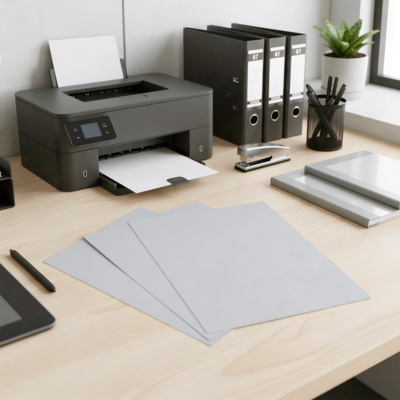 Quill Brand® Cover Stock Paper, 8 1/2 x 11, Gray