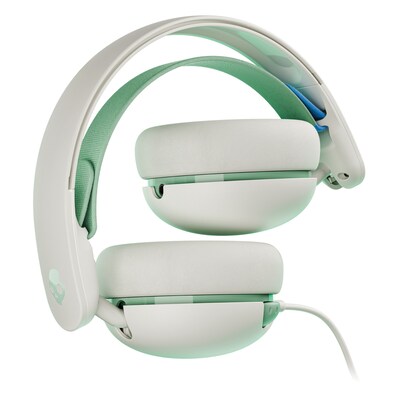 Skullcandy Grom Children's Over-Ear Headphones with Microphone, Bone Seafoam (S6KAY-R952)
