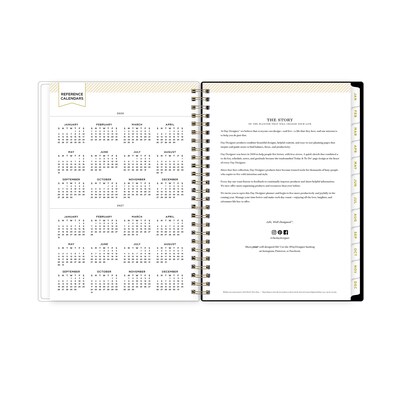 2026 Blue Sky Day Designer Heirloom 8.5" x 11" Weekly & Monthly Planner, Plastic Cover (154663)