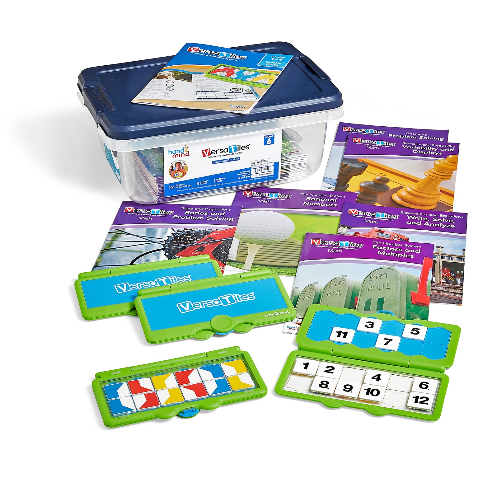 hand2mind VersaTiles Grade 6 Math Classroom Kit (H2M-84697)