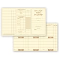 Pocket Size Weekly Time Cards, Tri Fold to 2 9/16 x 5, 250 per pack