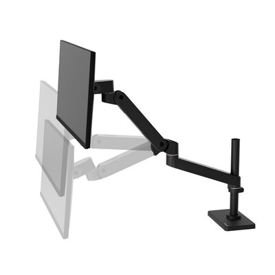 Ergotron LX Pro Adjustable Desk Mount Articulating Monitor Arm, Up to 34", Black (45-695-292)