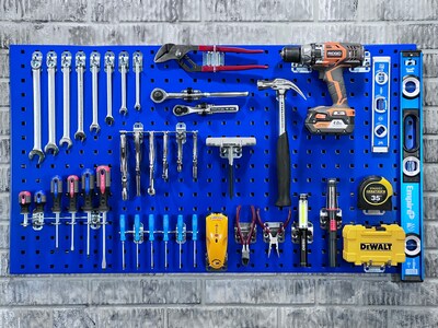 Triton Products LocBoard Pegboards with 63 pc. LocHook Assortment (LB2-BKit)