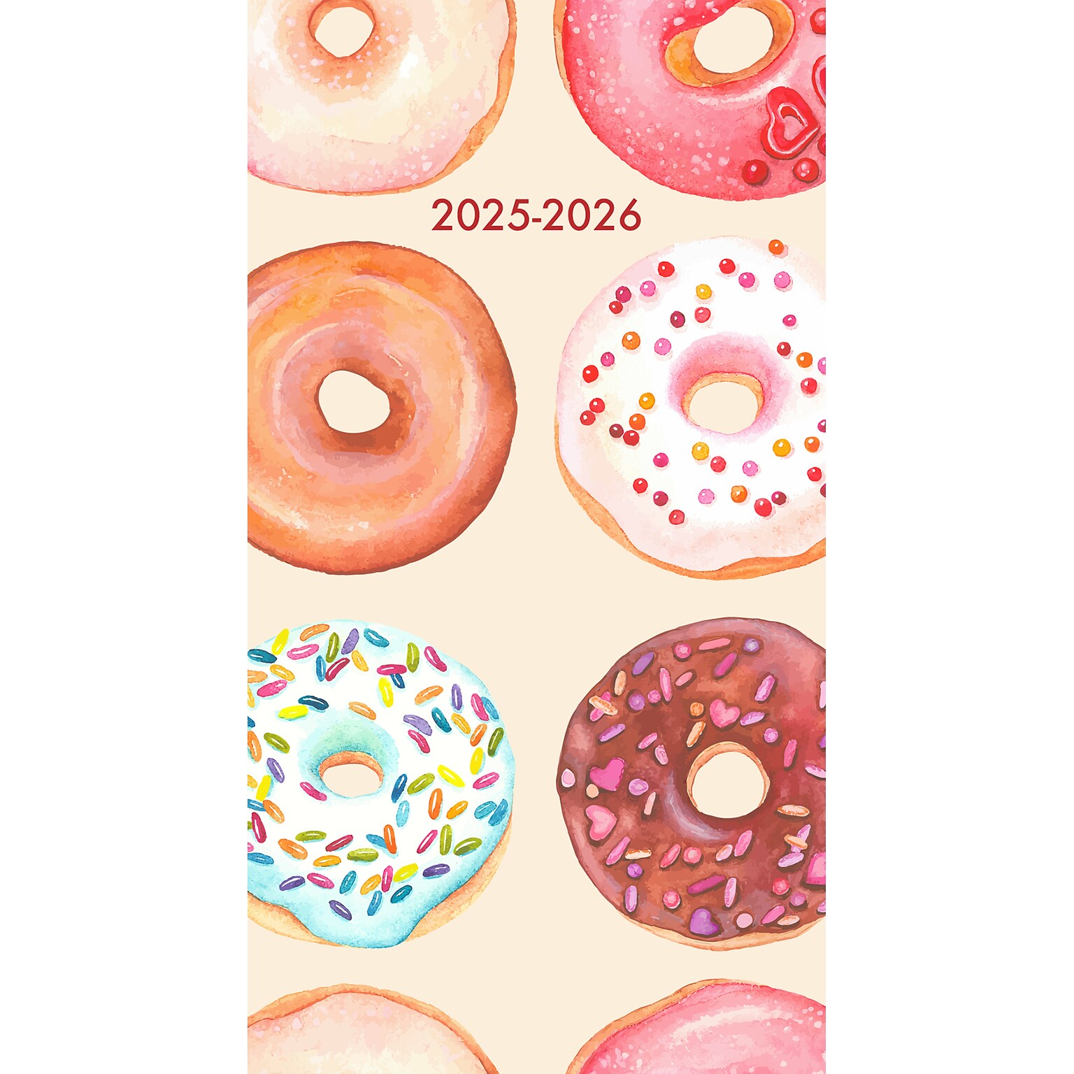2025-2026 Willow Creek Donut 3.5 x 6.5 Yearly Planner, Paperboard Cover (46951)