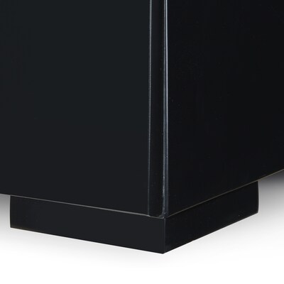 Finch Belmont 3 Drawer Nightstand, Black (FUTB10141B)