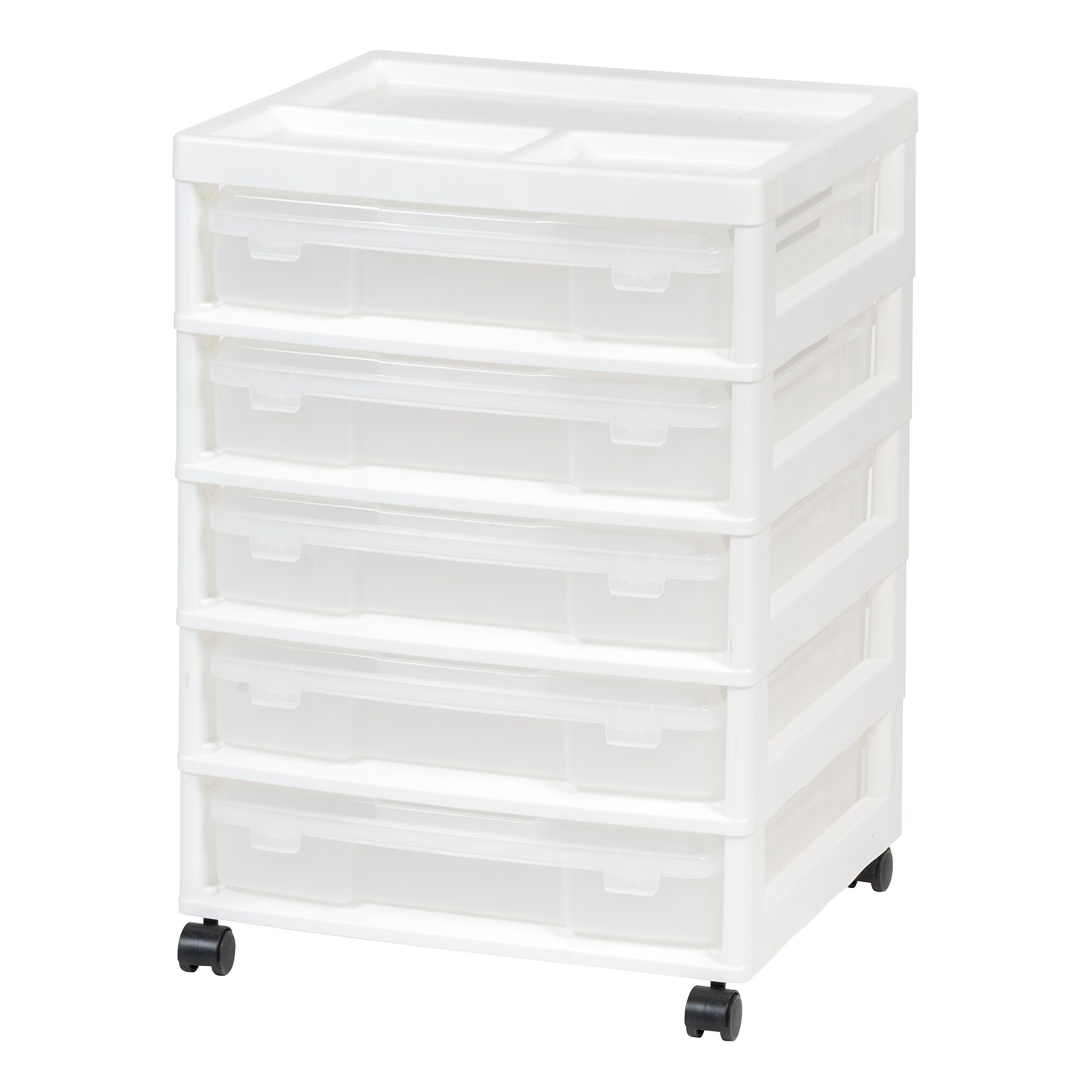 Iris 5-Drawer Storage Cart, White (587684)