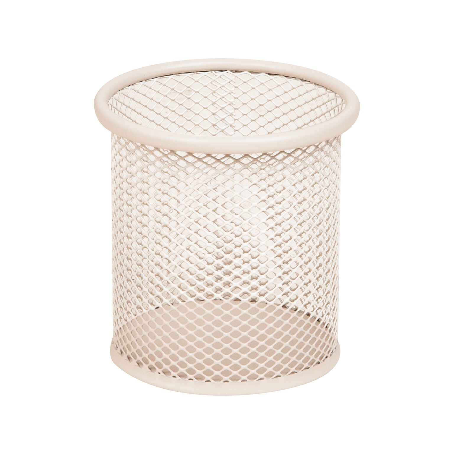 Staples Metal Mesh Pen Cup, Warm White (ST63820)