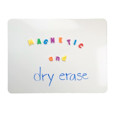 Flipside Products Double Sided Magnetic Melamine Dry Erase Board, 9" x 12", 3/Pack (FLP100773)