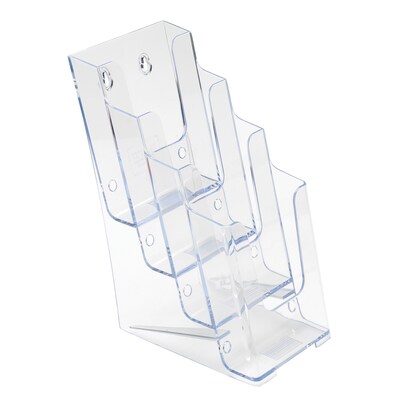 Staples Literature Holder, 4.25", Clear Plastic (ST16653/16653)