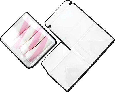 JAM Paper Clear Gift Boxes, 25/Pack (CB-PLB115)