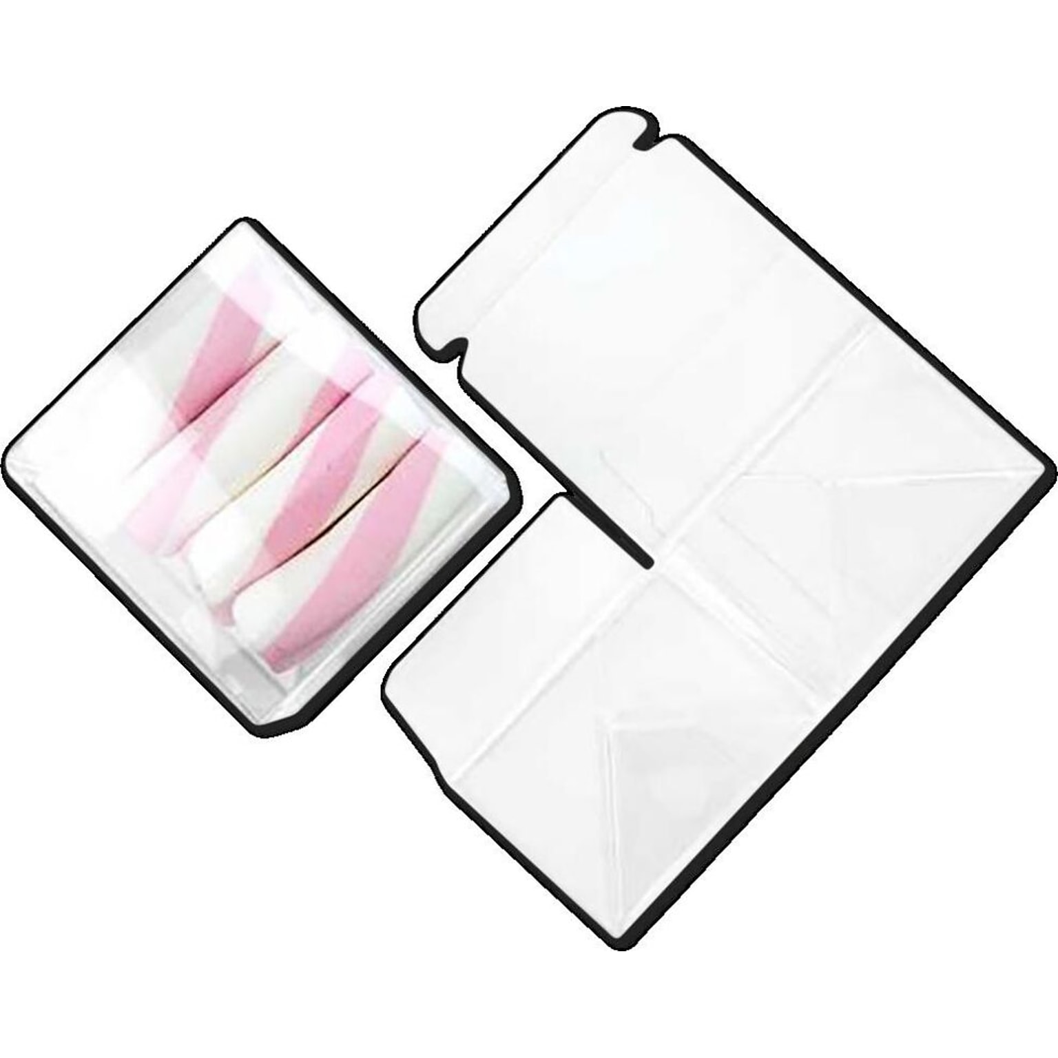 JAM Paper Clear Gift Boxes, 25/Pack (CB-PLB115)
