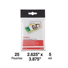 ID Tag Size Thermal Laminating Pouches, 5 mil, 25 pack