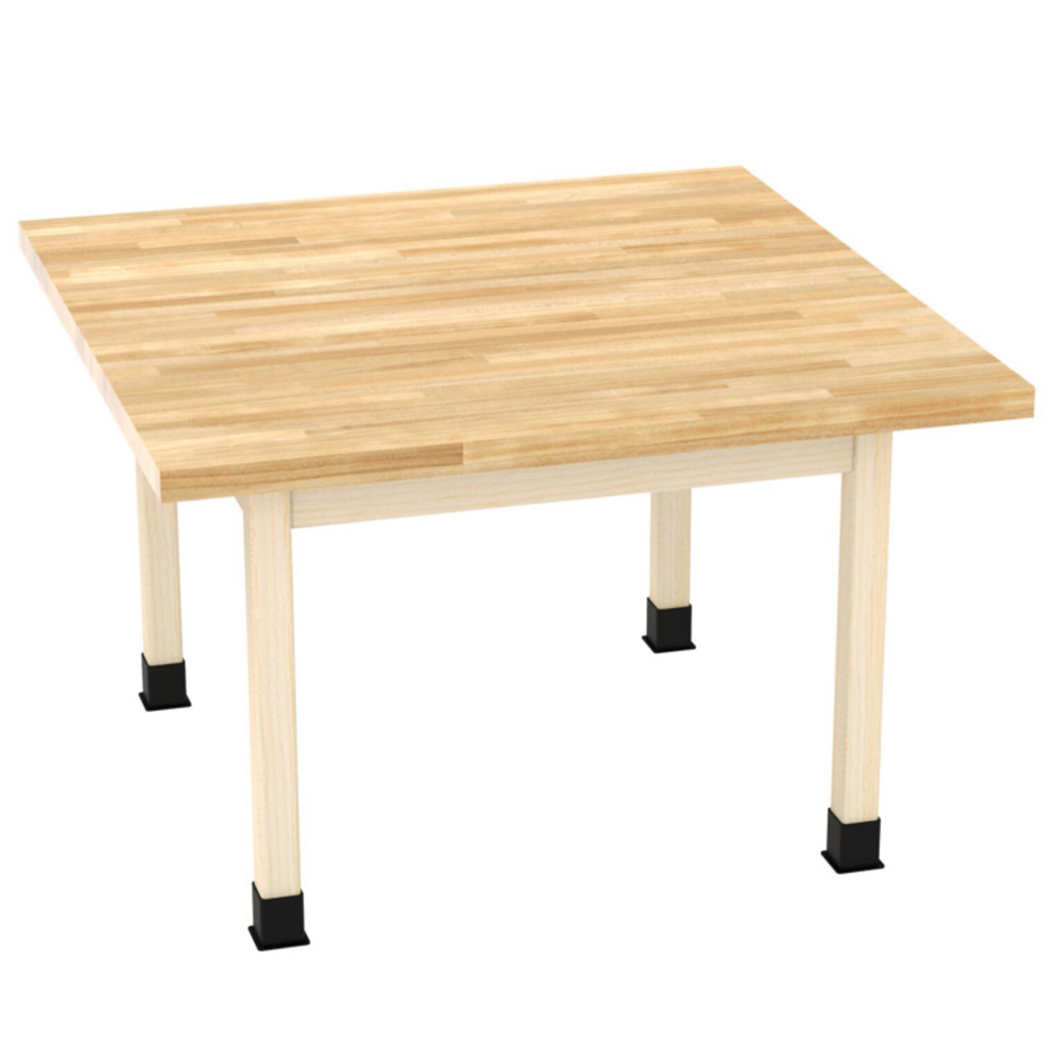 Diversified Woodcrafts School Classroom Square Work Center Table, 48 x 48, Light Hardwood (WX4-M)