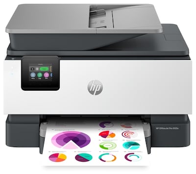 HP OfficeJet Pro 9125e Wireless Color Inkjet Printer, All-In-One, Print, Scan, Copy, Fax (403X0A#B1H)