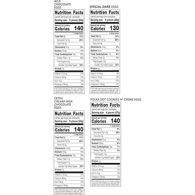 HERSHEY'S Assorted Chocolate Eggs Candy Variety Bag, 29.33 oz. (HEC46193)