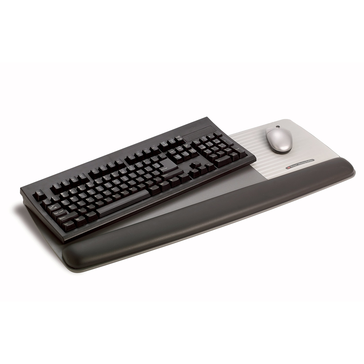 3M Gel Wrist Rest with Platform for Keyboard and Mouse, Gray, Tilt Adjustable, Precise Mouse Pad (WR422LE)