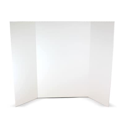 Flipside Tri-Fold Foam Board, 36 x 48, White, 10/Pack (30048-10)