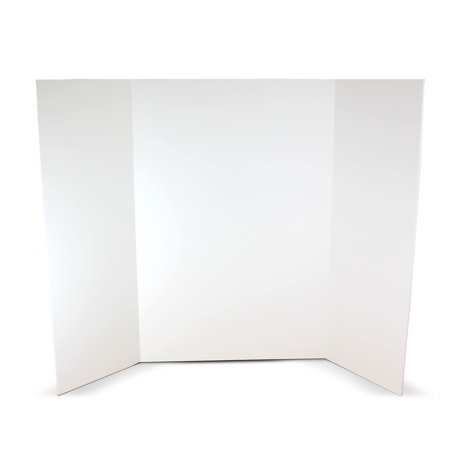Flipside Tri-Fold Foam Board, 36 x 48, White, 10/Pack (30048-10)