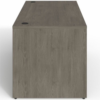 Lorell Prominence 2.0 60" W Right-Pedestal Desk, Gray Elm Surface (LLRPD3060RSPGE)