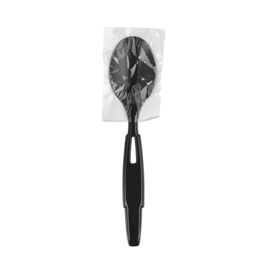 Dixie Ultra SmartStock Series-W Individually Wrapped Polypropylene Tea Spoon Refill, Heavy-Weight, Black, 960/Carton (SSWPT5)