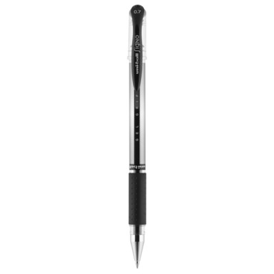 uniball Gel Grip Gel Pens, Medium Point, 0.7mm, Black Ink (65450)