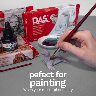 DAS Modeling Clay Air Hardening, Stone, 2.2lb, 2/Bundle (DASF348200-2)