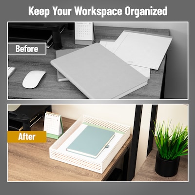 Mind Reader Paper Tray, White (MOSTRAY-WHT)