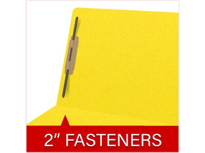 Medical Arts Press Heavy Duty End Tab File Folder, Straight-Cut, Letter Size, Yellow, 40/Box (S-09461-YLW)