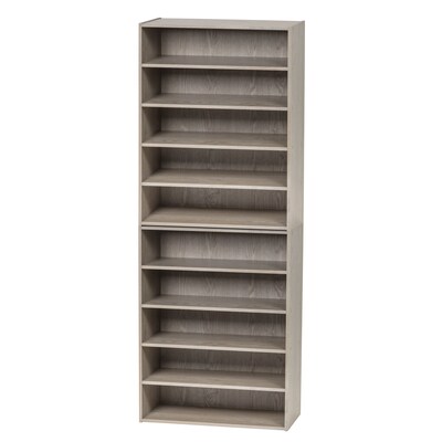 Iris 31.51" 5-Shelf Bookcase, Gray (596987)