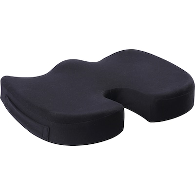 Lorell Foam Butterfly-Shaped Seat Cushion, Black (LLR18307)
