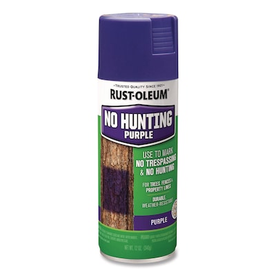 Rust-Oleum Specialty Spray Paint, 12 oz. Aerosol Can, Flat No Hunting Purple (RST270970)